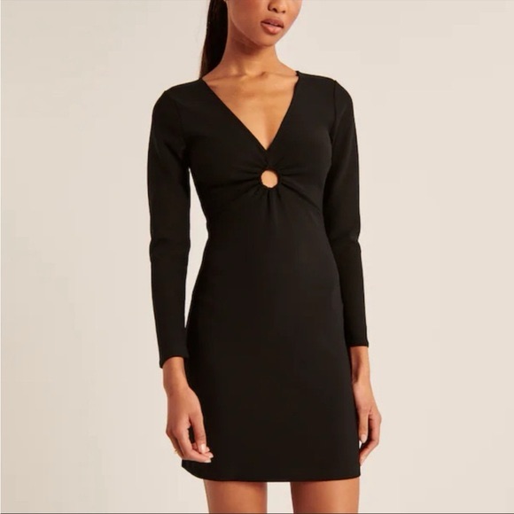 Abercrombie Black Keyhole Mini Dress